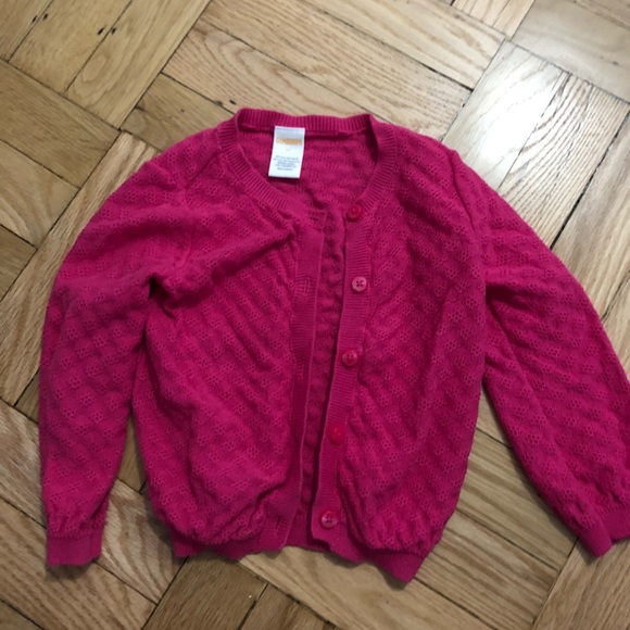 Gymboree cotton magenta knit cardigan 2t - Picture 2 of 3